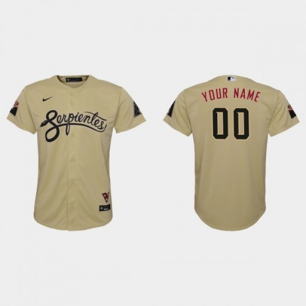 Arizona Diamondbacks Custom Youth Nike 2021 City Connect MLB Jersey Gold