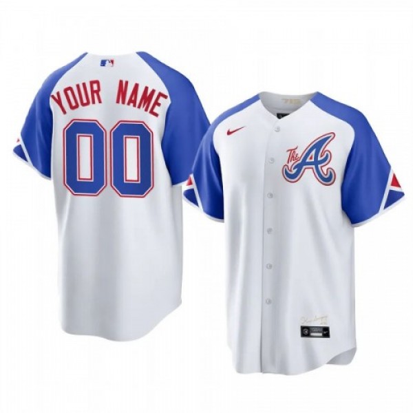 Atlanta Braves Custom 2023 City Connect Men's...