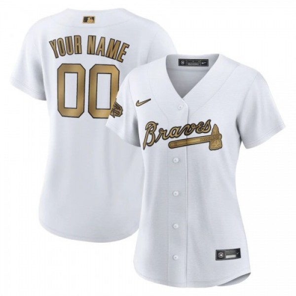 Atlanta Braves Custom Men's Nike White 2022 MLB All-Star Game Replica Jersey