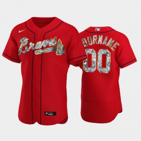 Atlanta Braves Custom Men's Nike Diamond Edition MLB Jersey - Red