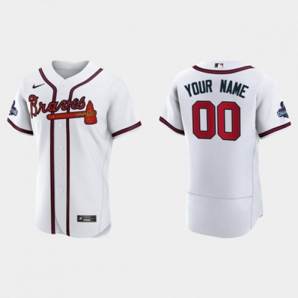 Atlanta Braves Custom Men's Nike 2021 World S...