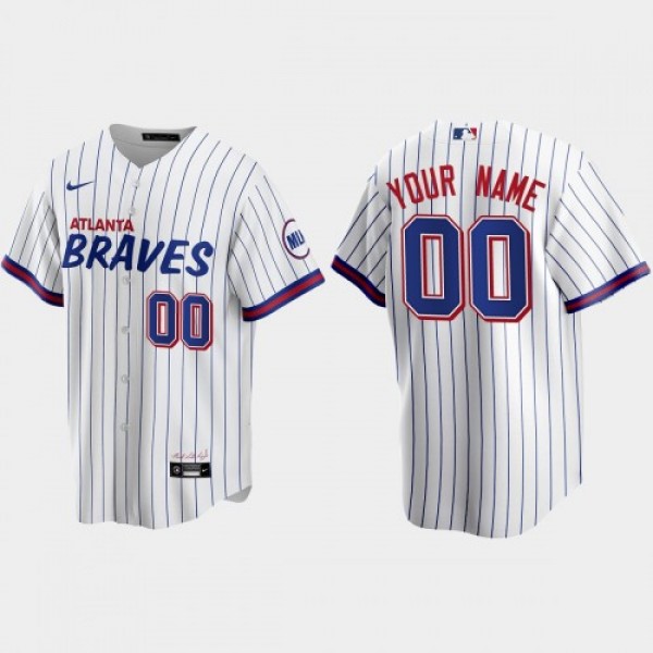 Atlanta Braves Custom White Men's Nike 2021 City Connect Replica MLB Jersey