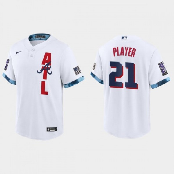 Atlanta Braves Custom 2021 Mlb All Star Game Authe...