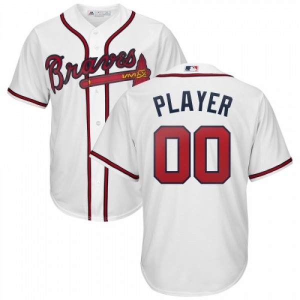 Atlanta Braves Majestic Home 2019 Cool Base Custom...