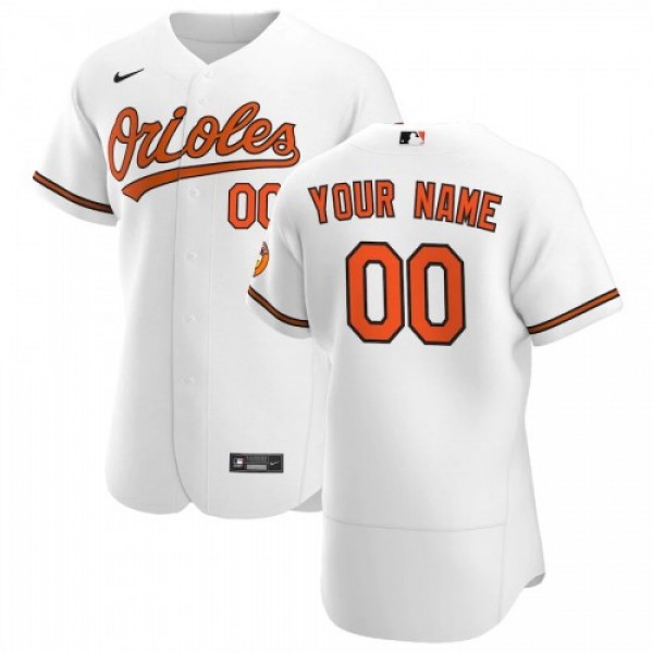 Baltimore Orioles Custom Men's Nike White Hom...