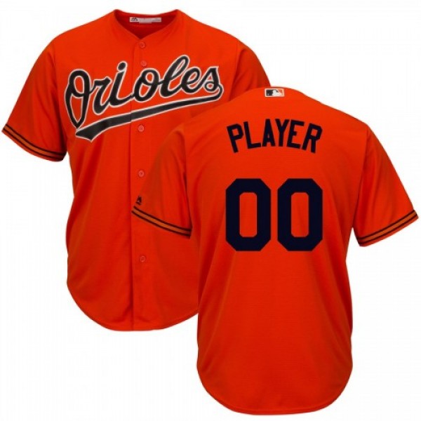 Baltimore Orioles Majestic Cool Base Custom Jersey Orange