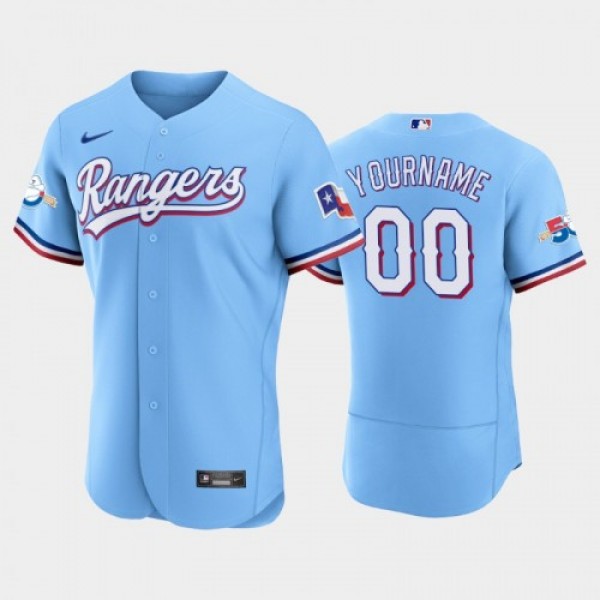 Texas Rangers Custom Authentic 50th Anniversary Me...