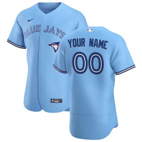 Toronto Blue Jays Custom Men's Nike Light Blu...