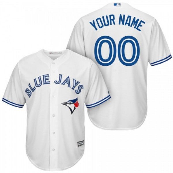 Toronto Blue Jays Majestic Cool Base Custom Jersey White