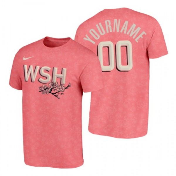 Washington Nationals Custom Men's Nike Pink 2...