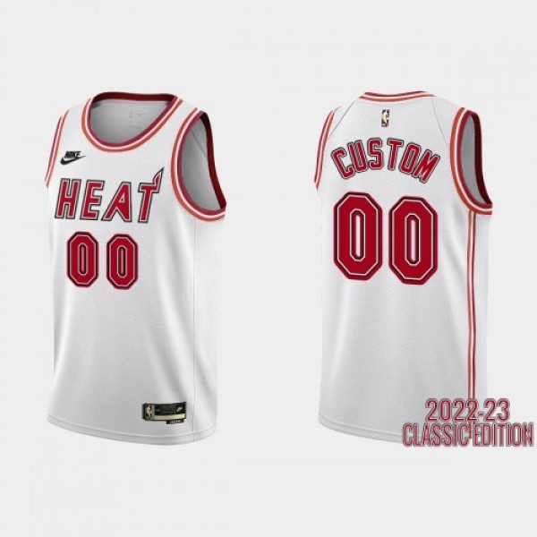 Miami Heat Custom White Men's Nike NBA 2022-2...