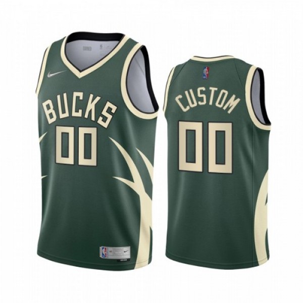 Milwaukee Bucks Personalized Green NBA Swingman 20...