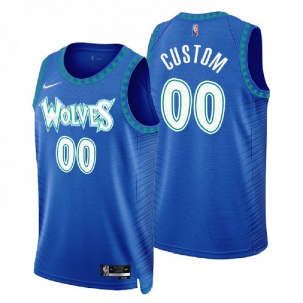 Minnesota Timberwolves Custom Men's Nike Royal 2021/22 Swingman NBA Jersey - City Edition