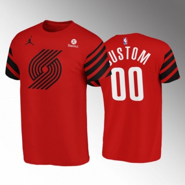 Portland Trail Blazers Custom Red NBA Men's N...