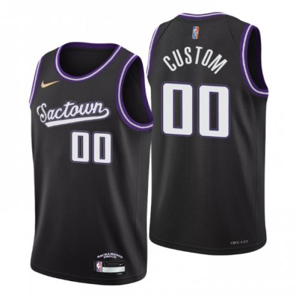 Sacramento Kings Custom Men's Nike Black 2021...