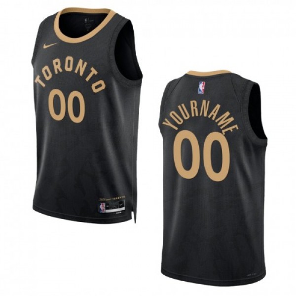 Toronto Raptors Custom Unisex Nike Black 2022-23 Swingman Jersey - City Edition