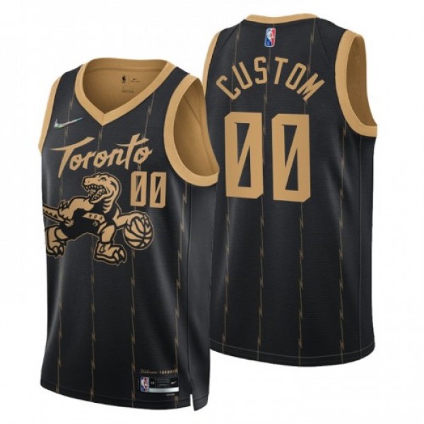 Toronto Raptors Custom Men's Nike Black 2021/...