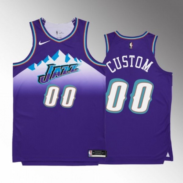 Utah Jazz Custom Men's Purple Nike NBA 2022-23 Classic Edition Jersey