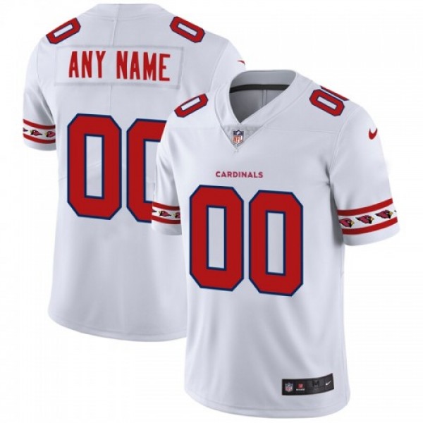 Arizona Cardinals Custom Nike White Team Logo Vapor Limited NFL Jersey