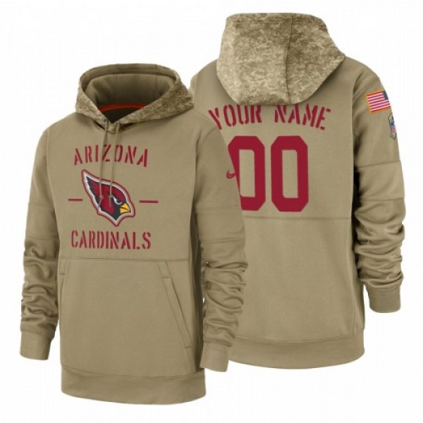 Arizona Cardinals Custom Nike Tan 2019 Salute To S...