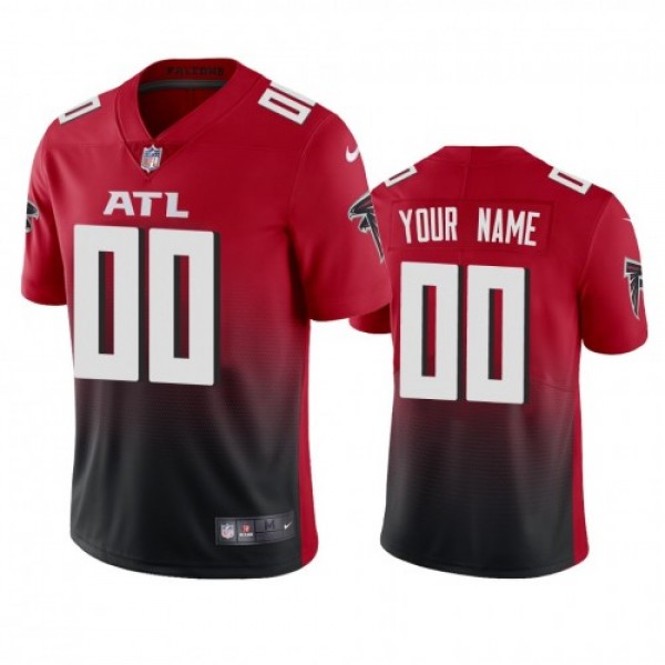 Atlanta Falcons Custom Men's Nike Red 2nd Alt...