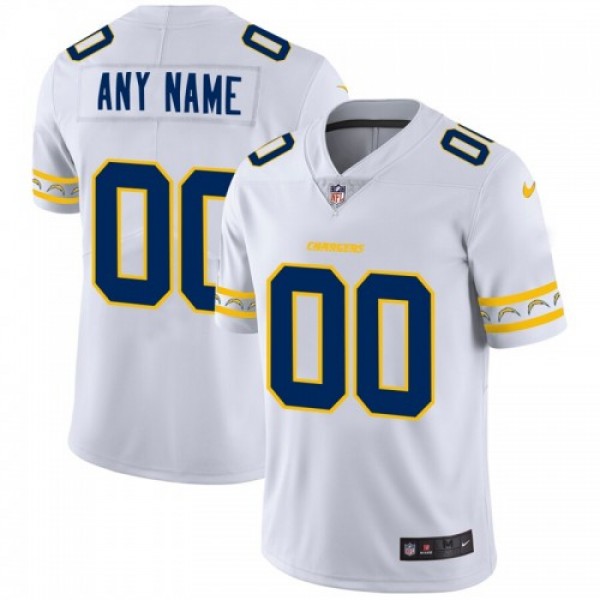 Los Angeles Chargers Custom Nike White Team Logo V...