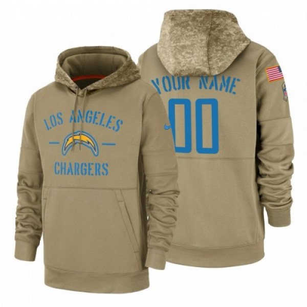 Los Angeles Chargers Custom Nike Tan 2019 Salute T...