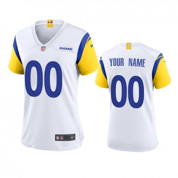 Los Angeles Rams Custom Women's Nike Alternat...