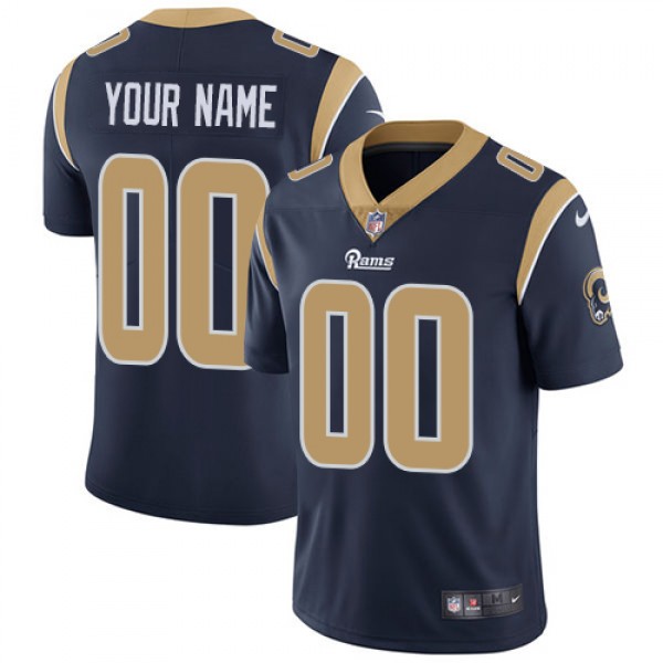 Nike Los Angeles Rams Customized Navy Blue Team Co...