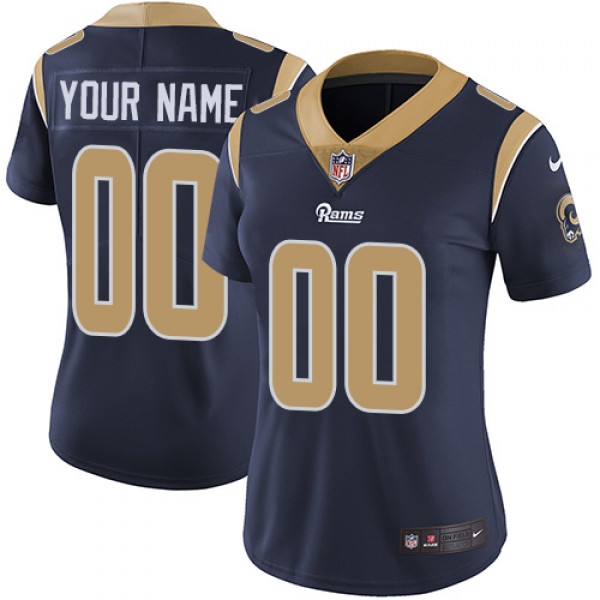 Nike Los Angeles Rams Customized Navy Blue Team Co...