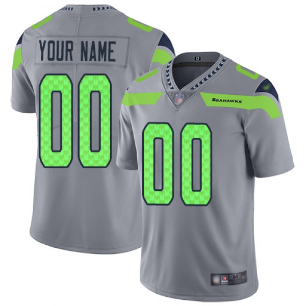 Nike Seattle Seahawks Customized Gray Men's S...