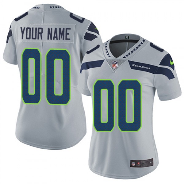 Nike Seattle Seahawks Customized Grey Alternate St...