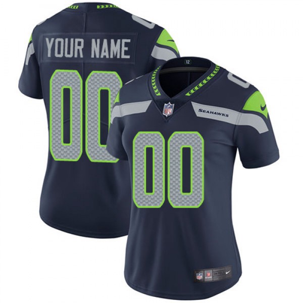 Nike Seattle Seahawks Customized Steel Blue Team C...