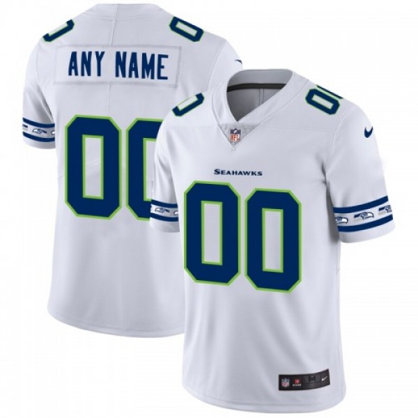 Seattle Seahawks Custom Nike White Team Logo Vapor...