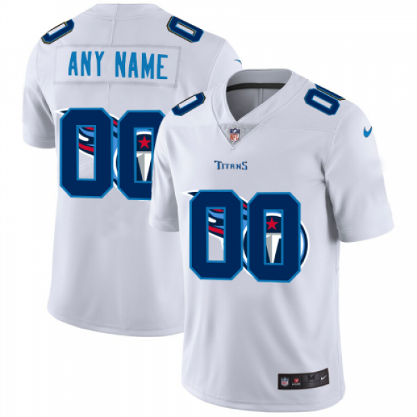 Tennessee Titans Custom White Men's Nike Team...