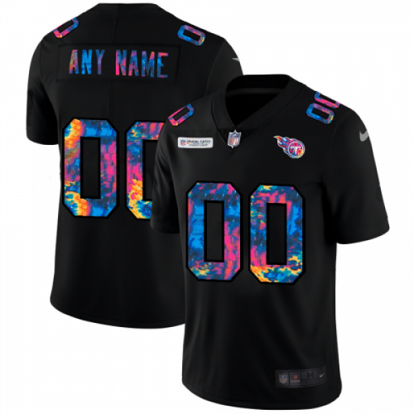 Tennessee Titans Custom Men's Nike Multi-Colo...