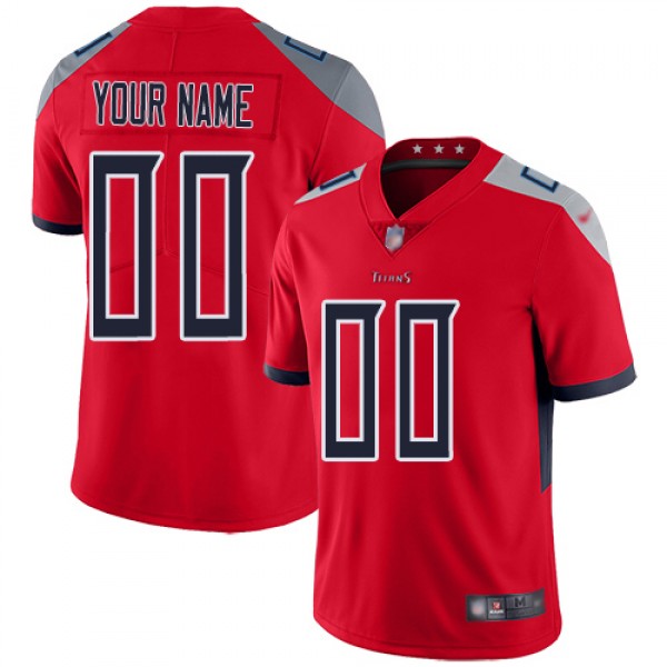 Nike Tennessee Titans Customized Red Men's St...