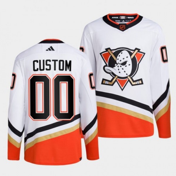 Anaheim Ducks Custom Men's adidas Reverse Ret...