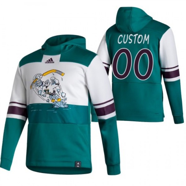 Anaheim Ducks Custom Adidas Reverse Retro Pullover...