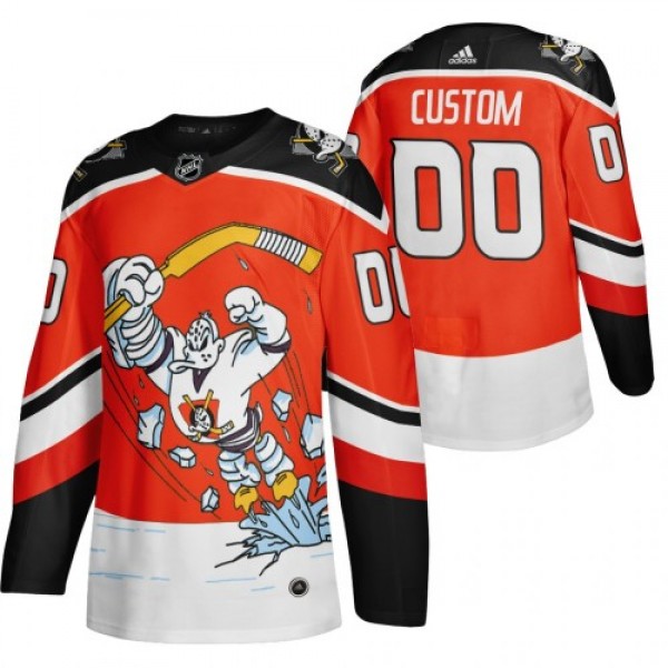 Anaheim Ducks Custom Red Men's Adidas 2020-21...