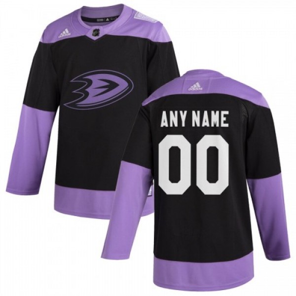 Anaheim Ducks Adidas Hockey Fights Cancer Custom P...