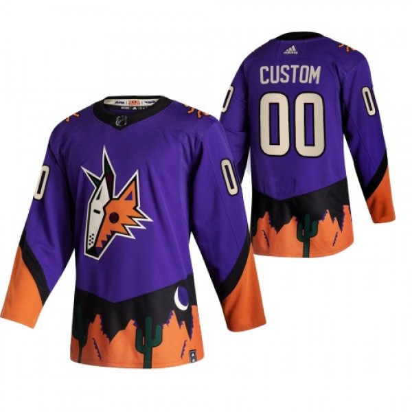 Arizona Coyotes Custom Purple Men's Adidas 20...