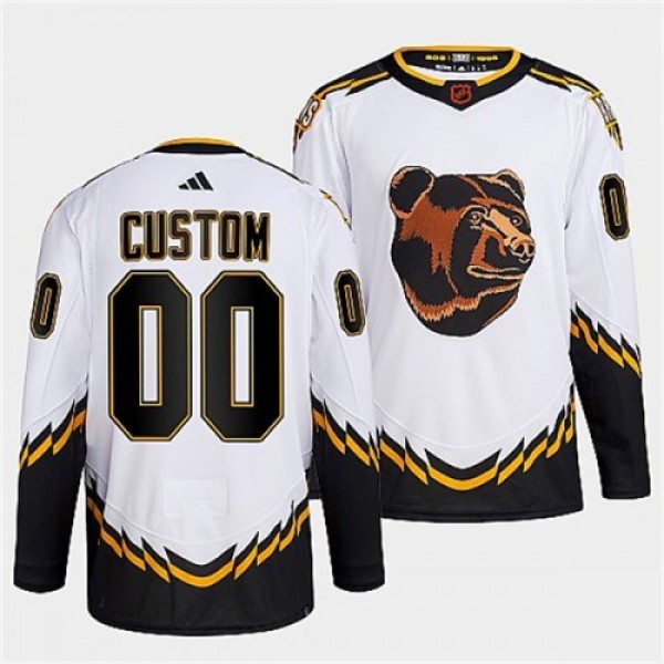 Boston Bruins Custom Men's adidas Reverse Ret...