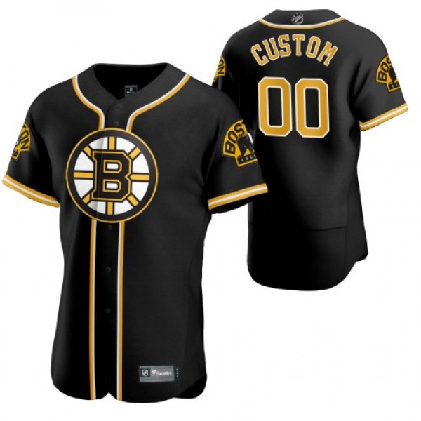 Boston Bruins Custom Men's 2020 NHL x MLB Cro...