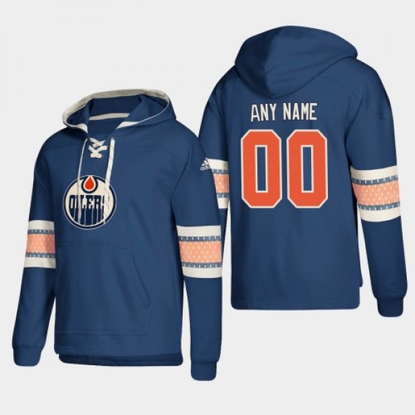 Edmonton Oilers Personalized Lace-Up Pullover Hood...