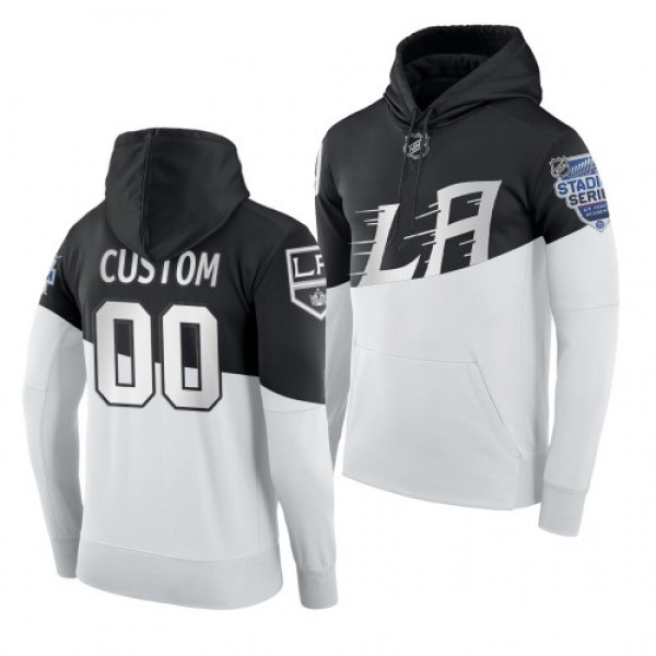 Adidas Los Angeles Kings Custom Men's 2020 Stadium Series White Black NHL Hoodie