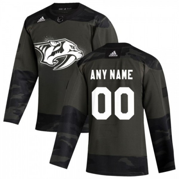 Nashville Predators Adidas 2019 Veterans Day Authe...