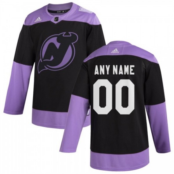 New Jersey Devils Adidas Hockey Fights Cancer Cust...