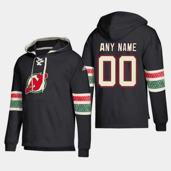 New Jersey Devils Personalized Lace-Up Pullover Ho...