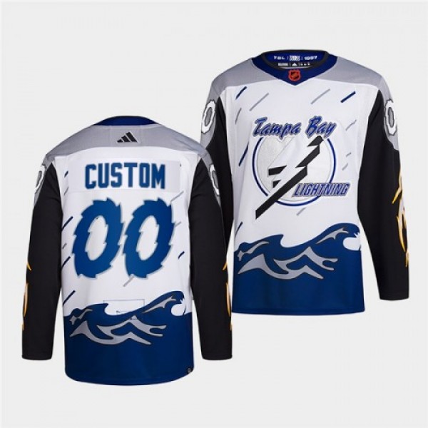 Tampa Bay Lightning Men's Custom adidas Rever...